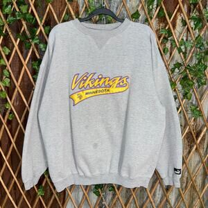 Vintage Y2K Minnesota Vikings embroider nfl 1990s sweatshirt